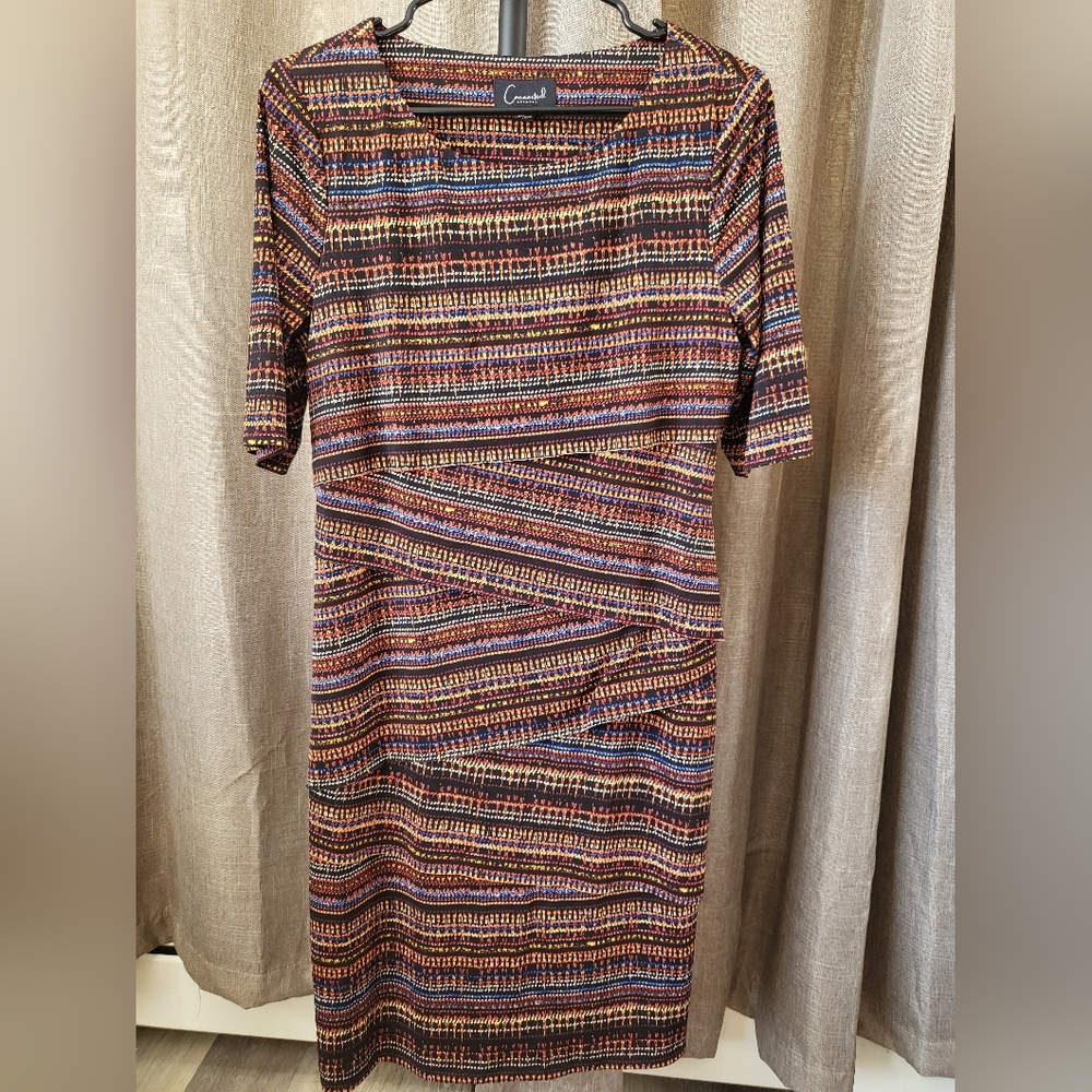 Sz 8 Stretch Midi Dress